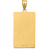 14K Yellow Gold The Star Tarot Card Pendant - Polished Finish, 36mm Length by Oro Pregiato