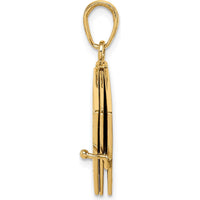 14K Yellow Gold The Ten Commandments Book Pendant with Moveable Pages by Oro Pregiato