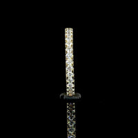 14K Yellow Gold Three-Stone Engagement Ring with 1.59 Carat Round Brilliant Cut Lab Diamond and 0.62 Carat Side Diamonds - 2.21 Carat Total Weight GIA Certified F VS1 - Covaloro Fine Jewelry