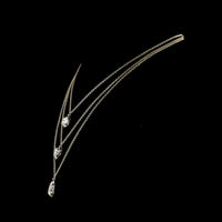 14K Yellow Gold Three-Stone Graduated Pendant with Heart, Oval, and Pear Shaped Lab Diamonds - 9.14 Carat Total Weight, F/VS1 Clarity - Covaloro Fine Jewelry
