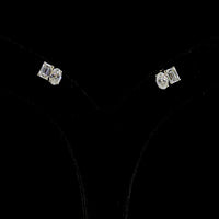 14K Yellow Gold Toi et Moi Earrings with Emerald and Oval Cut Lab Diamonds - 1.89 Carat Total Weight - Covaloro Fine Jewelry