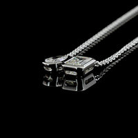 14K Yellow Gold Toi et Moi Pendant with 2.01 Carats Emerald Cut and 0.89 Carats Pear Shape Lab Diamonds - 2.90 Carats Total Diamond Weight - Covaloro Fine Jewelry