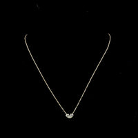 14K Yellow Gold Toi et Moi Pendant with Pear Shape Lab Grown Diamonds - 0.62 Carat Total Diamond Weight - Covaloro Fine Jewelry