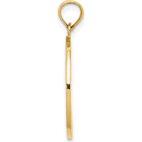 14K Yellow Gold Traverse City Enamel Cherry Charm with Green and Red Accents by Oro Pregiato