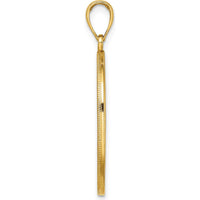 14K Yellow Gold Tree of Life Pendant with Textured Twisting Branch Design by Oro Pregiato