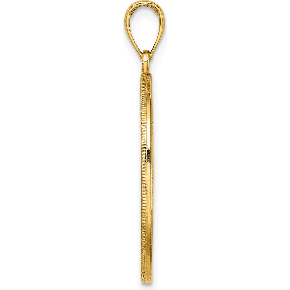 14K Yellow Gold Tree of Life Pendant with Textured Twisting Branch Design by Oro Pregiato