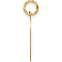 14K Yellow Gold Two-Piece "I Love You" Heart Pendant Charm by Oro Pregiato