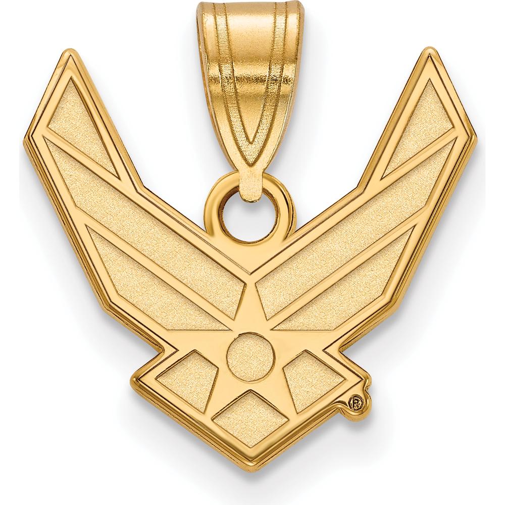 14K Yellow Gold U.S. Air Force Medium Pendant