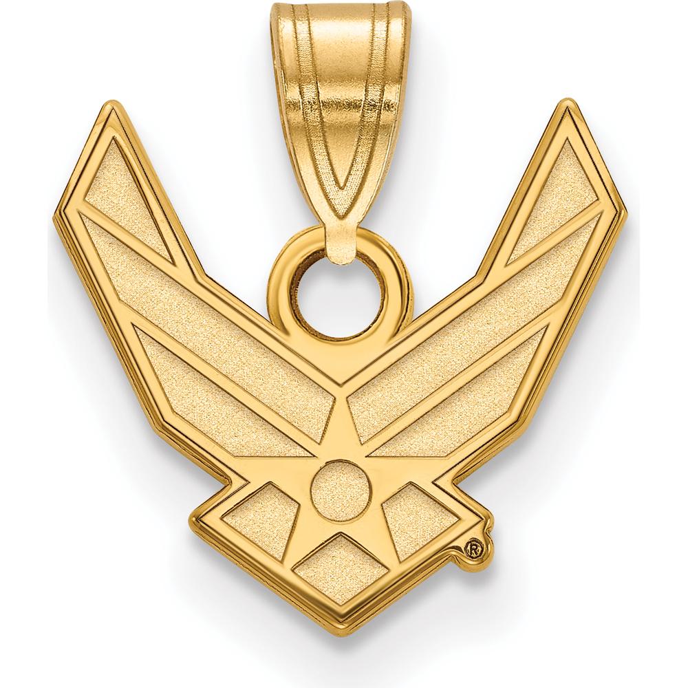 14K Yellow Gold U.S. Air Force Small Logo Pendant
