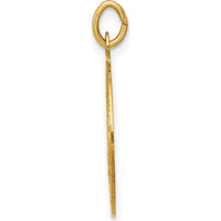 14K Yellow Gold U.S. Navy Insignia Engravable 17mm Pendant by Official Gold Marks