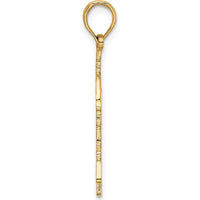 14K Yellow Gold Washington D.C. Capitol Building Charm with Textured Dome Design by Oro Pregiato