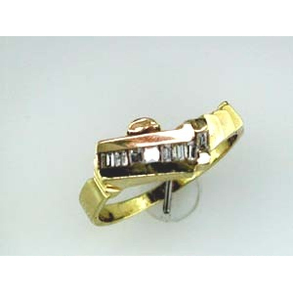 14K Yellow Gold Wedding Band with Channel-Set Baguette Diamonds - 0.26 Carat Total Diamond Weight - Royal Jewelry