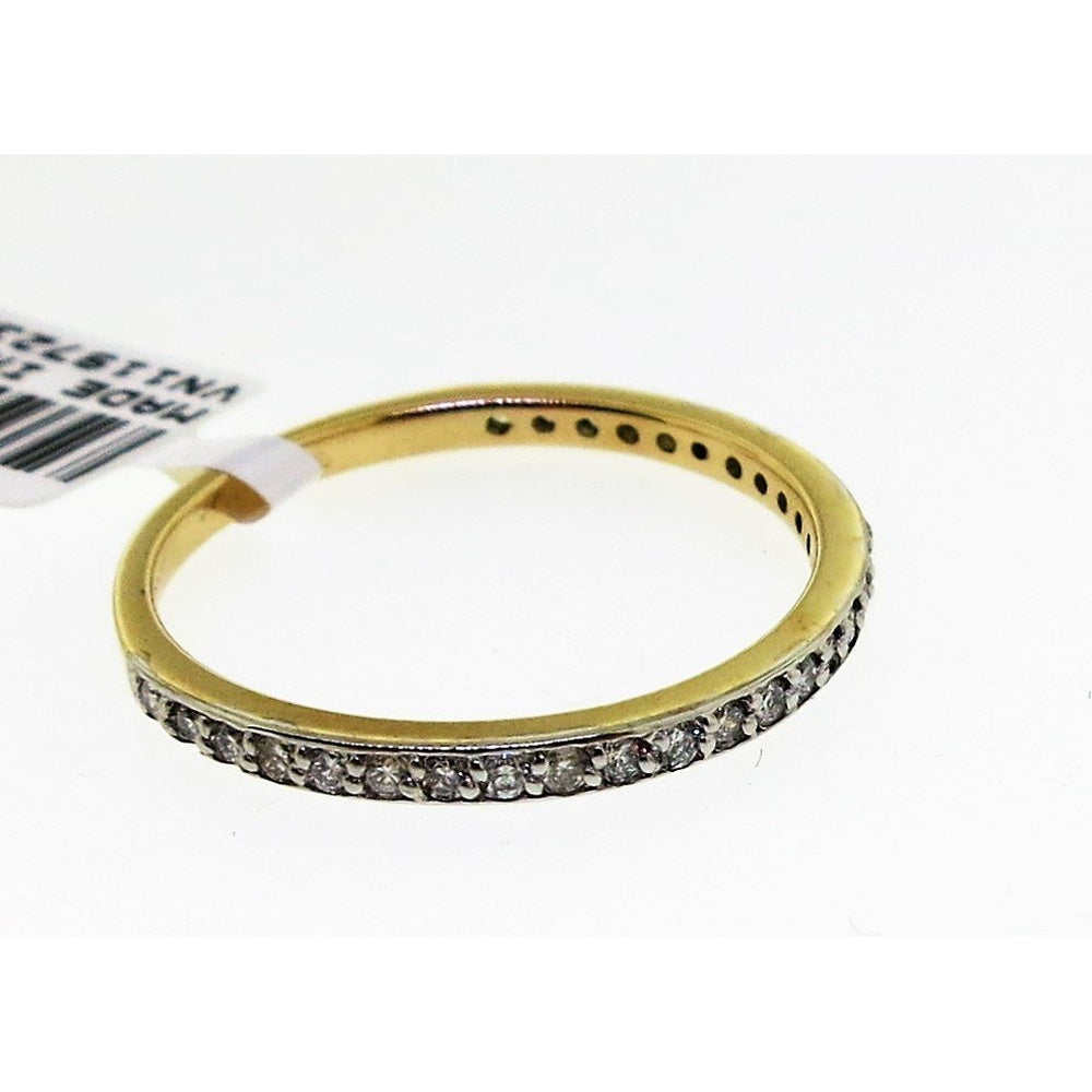 14K Yellow Gold Wedding Band with Prong-Set Round Diamonds - 0.28 Carat Total Diamond Weight by Auriventus