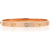 18K Rose Gold Cartier Love Bracelet with Classic Traditional Width - 32.1 Grams
