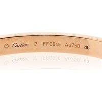 18K Rose Gold Cartier Love Bracelet with Classic Traditional Width - 32.1 Grams