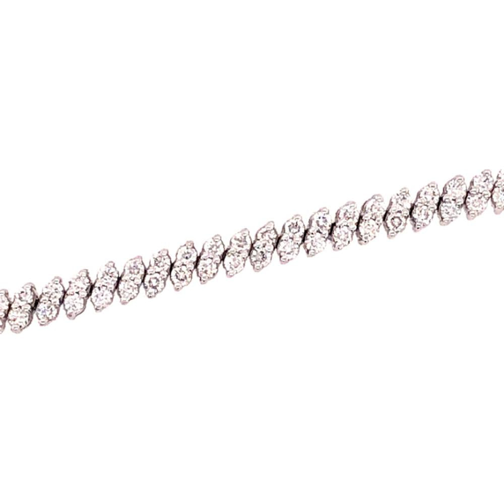 18K Rose Gold Diamond Bracelet with Marquise-Inspired Diamond Links by Afarin