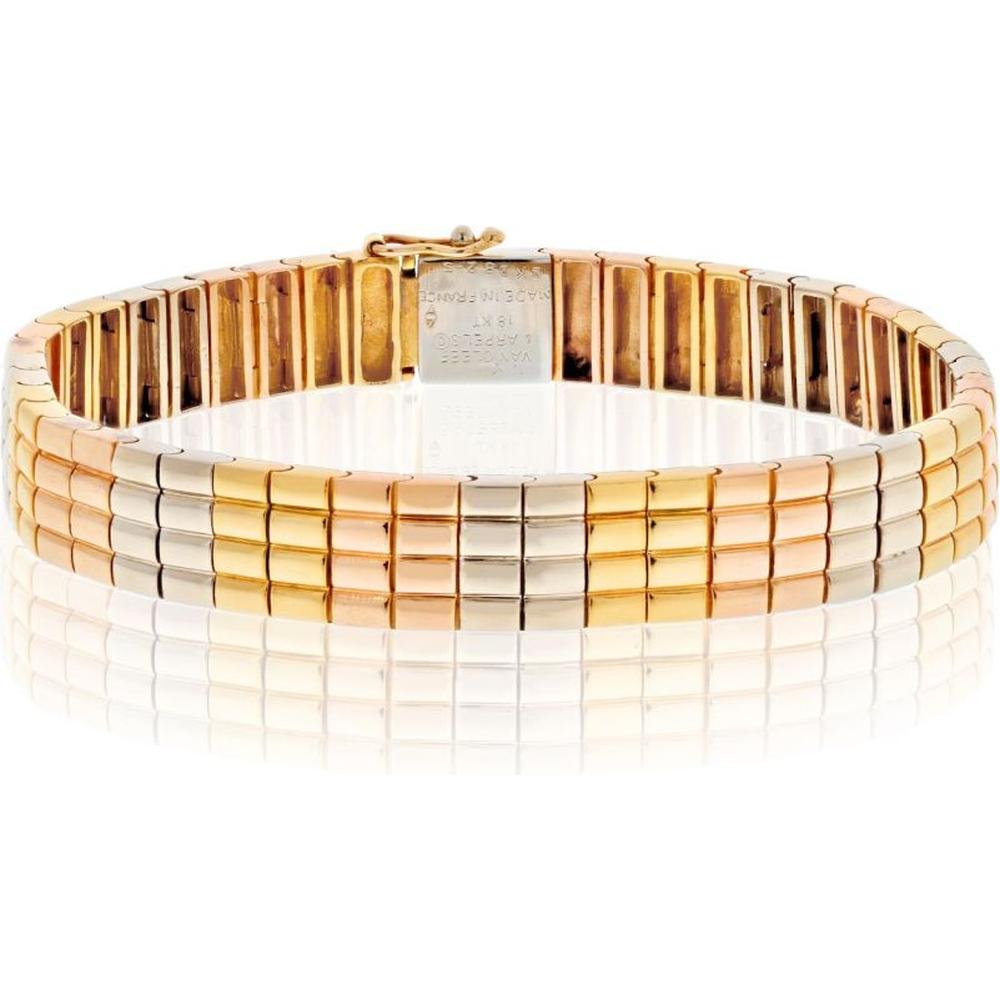 18K Tri-Color Gold Vintage Bracelet - Van Cleef & Arpels Iconic