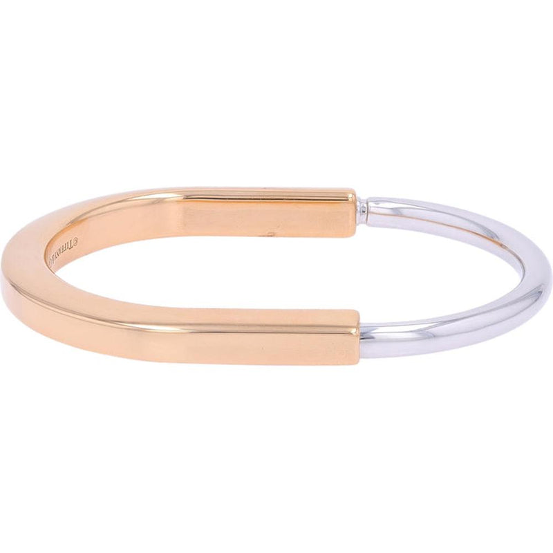 18K White Rose Gold Tiffany Lock Bangle Timeless Two