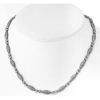 18K White Gold 15-Inch Graff Tennis Necklace with Pave-Set Round Diamonds - 15.75 Carats Total Diamond Weight