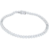 18K White Gold 7" Diamond Tennis Bracelet - 3.00 Carat Total Diamond Weight
