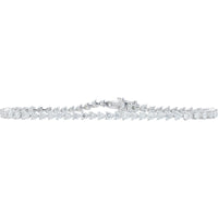18K White Gold 7" Diamond Tennis Bracelet - 3.00 Carat Total Diamond Weight