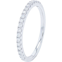 18K White Gold Bridal Set with 4.00 Carat Round Lab Grown Diamond and 0.50 Carat Accent Band - 4.50 Carat Total Diamond Weight