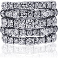 18K White Gold Cartier Estate Ring - 18.2 Grams, Size 52
