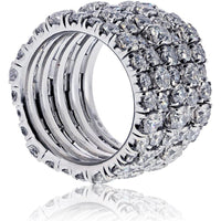 18K White Gold Cartier Estate Ring - 18.2 Grams, Size 52