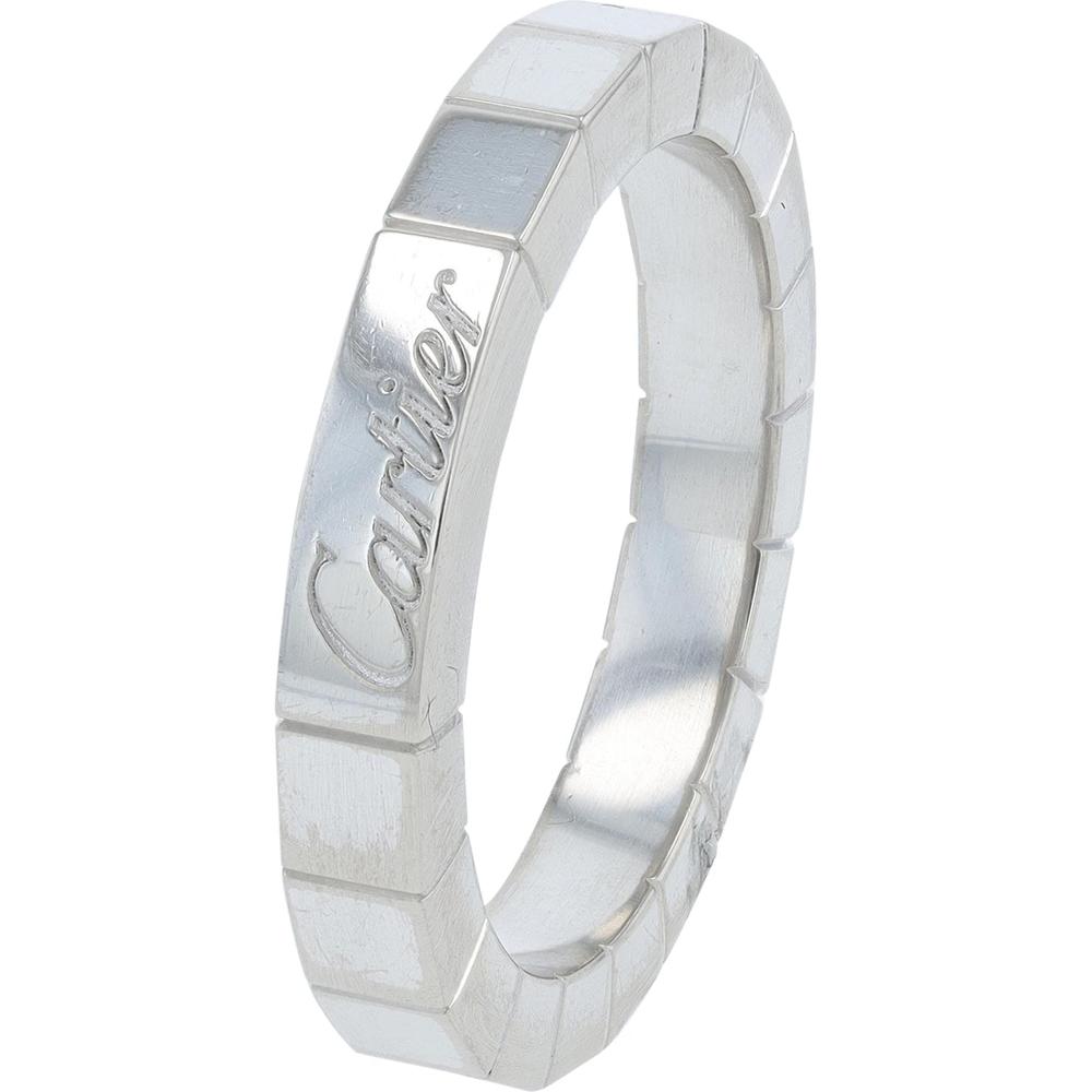 18K White Gold Cartier Lanieres Geometric Band Ring