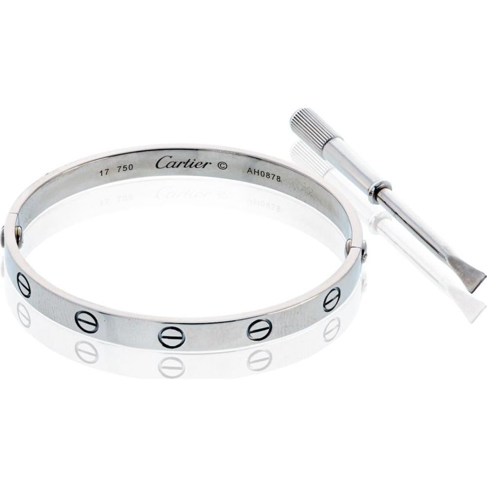18K White Gold Cartier Love Bracelet - 31.1 Grams