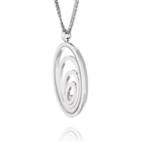 18K White Gold Chopard Happy Spirit Floating Diamond Necklace - 0.30 Carats Total Diamond Weight