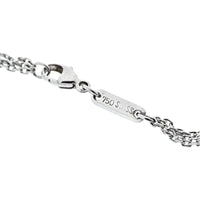 18K White Gold Chopard Happy Spirit Floating Diamond Necklace - 0.30 Carats Total Diamond Weight