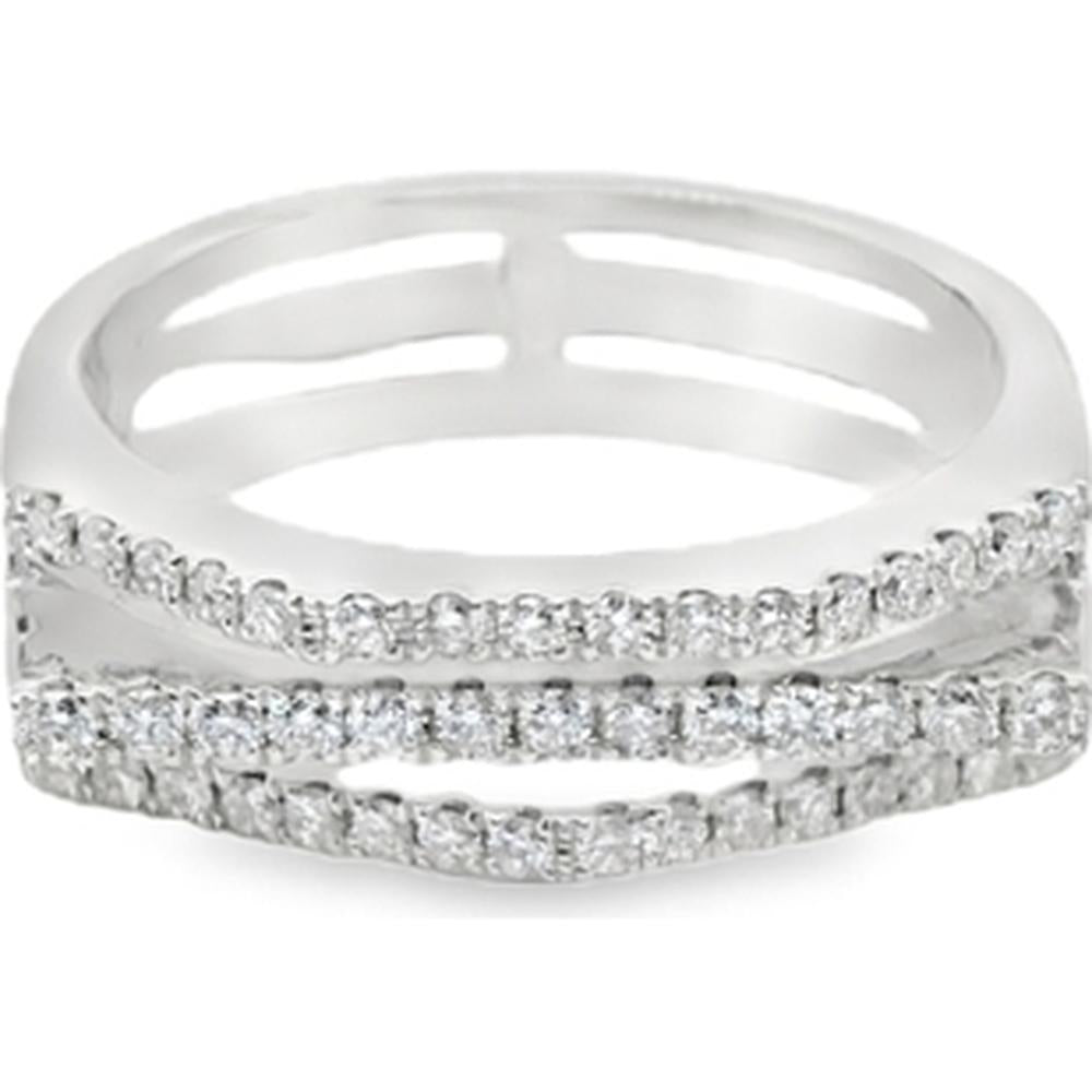 18K White Gold Contemporary Diamond Band Ring by Afarin