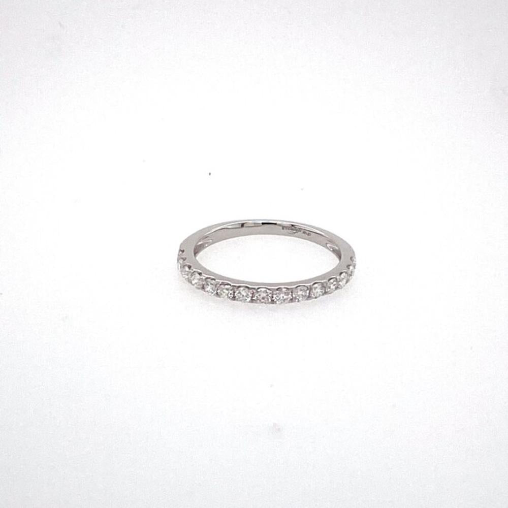 18K White Gold Diamond Band Ring by Afarin