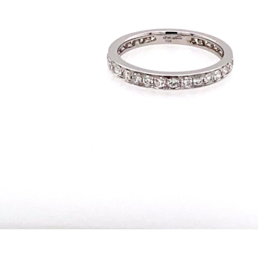 18K White Gold Diamond Band Ring by Afarin