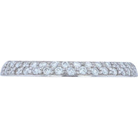 18K White Gold Diamond Pavé Band - 0.33 Carat Total Diamond Weight