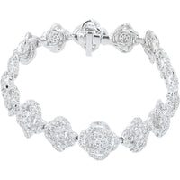 18K White Gold Diamond Tennis Bracelet - 6.85 Carat Total Diamond Weight