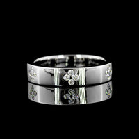 18K White Gold Eternity Band with 24 Flush Set Round Lab Diamonds - 0.23 Carat Total Diamond Weight - Covaloro Fine Jewelry