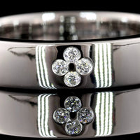 18K White Gold Eternity Band with 24 Flush Set Round Lab Diamonds - 0.23 Carat Total Diamond Weight - Covaloro Fine Jewelry