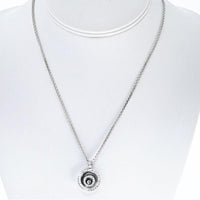 18K White Gold Happy Spirit Pendant Necklace with Floating Round Diamond by Chopard - 0.62 Carats Total Diamond Weight