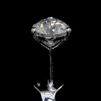 18K White Gold Martini Set Round Lab Diamond Stud Earrings - 1.10 Carat Total Weight, E-F Color, VS2 Clarity, IGI Certified - Covaloro Fine Jewelry