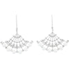 18K White Gold Pearl Drop Earrings - 3.6mm Pearls