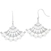 18K White Gold Pearl Drop Earrings - 3.6mm Pearls