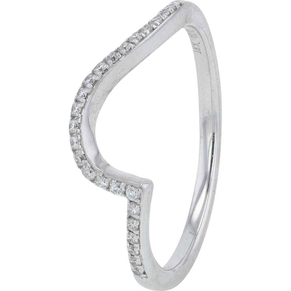 18K White Gold Simon G Diamond Semi-Mount Bridal Set with Pave Diamonds and CZ Center Stone - Customizable 6.5mm Setting