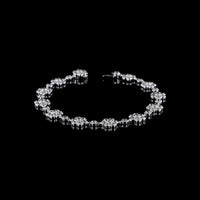 18K White Gold Special Bracelet with Bezel Set Round Lab-Grown Diamonds - 8.02 Carats Total Diamond Weight - Covaloro Fine Jewelry