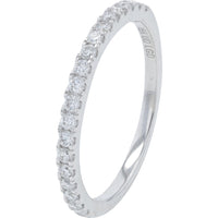 18K White Gold Split Shank Bridal Set with 4.00 Carat Emerald Cut Lab Grown Diamond and Pavé Band - 4.50 Carat Total Diamond Weight