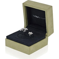18K White Gold Van Cleef & Arpels Socrate Between the Finger Ring with Round Diamonds - 0.88 Carats Total Diamond Weight