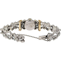 18K White Gold Vintage Rolex Watch with 5.5 Carats of Diamonds