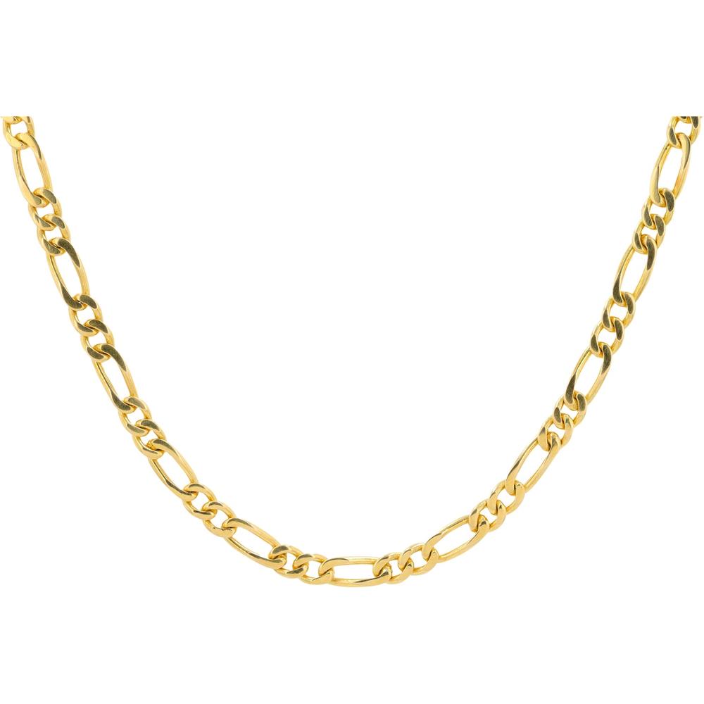18K Yellow Gold 31-Inch Figaro Chain Necklace - 49.15 Grams