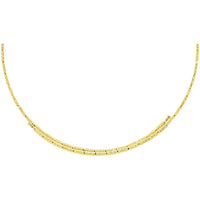 18K Yellow Gold 5-Station Magnetic Pearl Necklace with Diamond-Cut Chain - 9.0 to 11.5mm Multi-Color Pearls